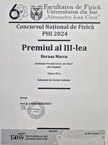 Rezultate școlare: concursul PHI, organizat de Facultatea de Fizică a Universității Alexandru Ioan Cuza” din Iași — fotografia 4