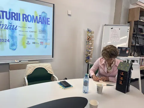 În biblioteca IPL ,,Da Vinci”, s-a desfășurat un dialog cu scriitoarele Valentina Șcerbani și Dumitra Râșnoveanu. — fotografia 5