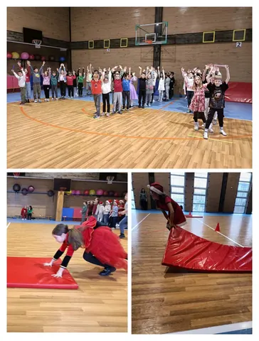 🎅Atmosfera festivă a sărbătorilor de iarnă a adunat împreună cei mai agili și energici eroi în sala de sport. — fotografia 3