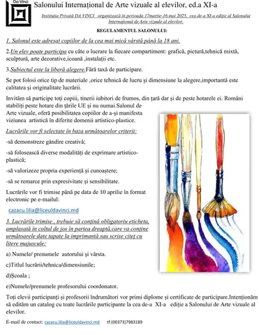 📢 INSTITUȚIA PRIVATĂ DA VINCI – CHIȘINĂU 📢 — fotografia 2